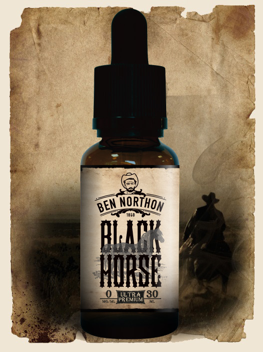 e-liquide Ben Northon Black Horse vape juice flavor by Solevan
