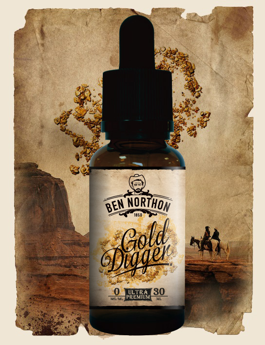 e-liquide Ben Northon Gold Digger vape juice flavor by Solevan