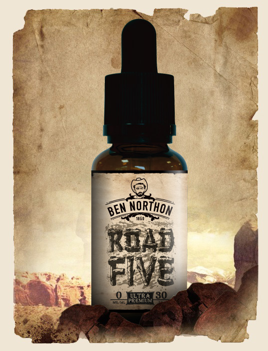 e-liquide Ben Northon Road Five vape juice flavor by Solevan